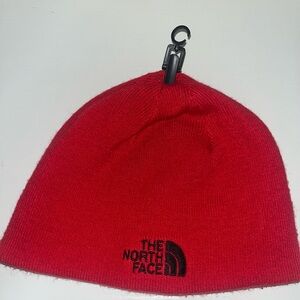 Reversible (see pics) The North Face Black and Red Beanie size youth  nwot